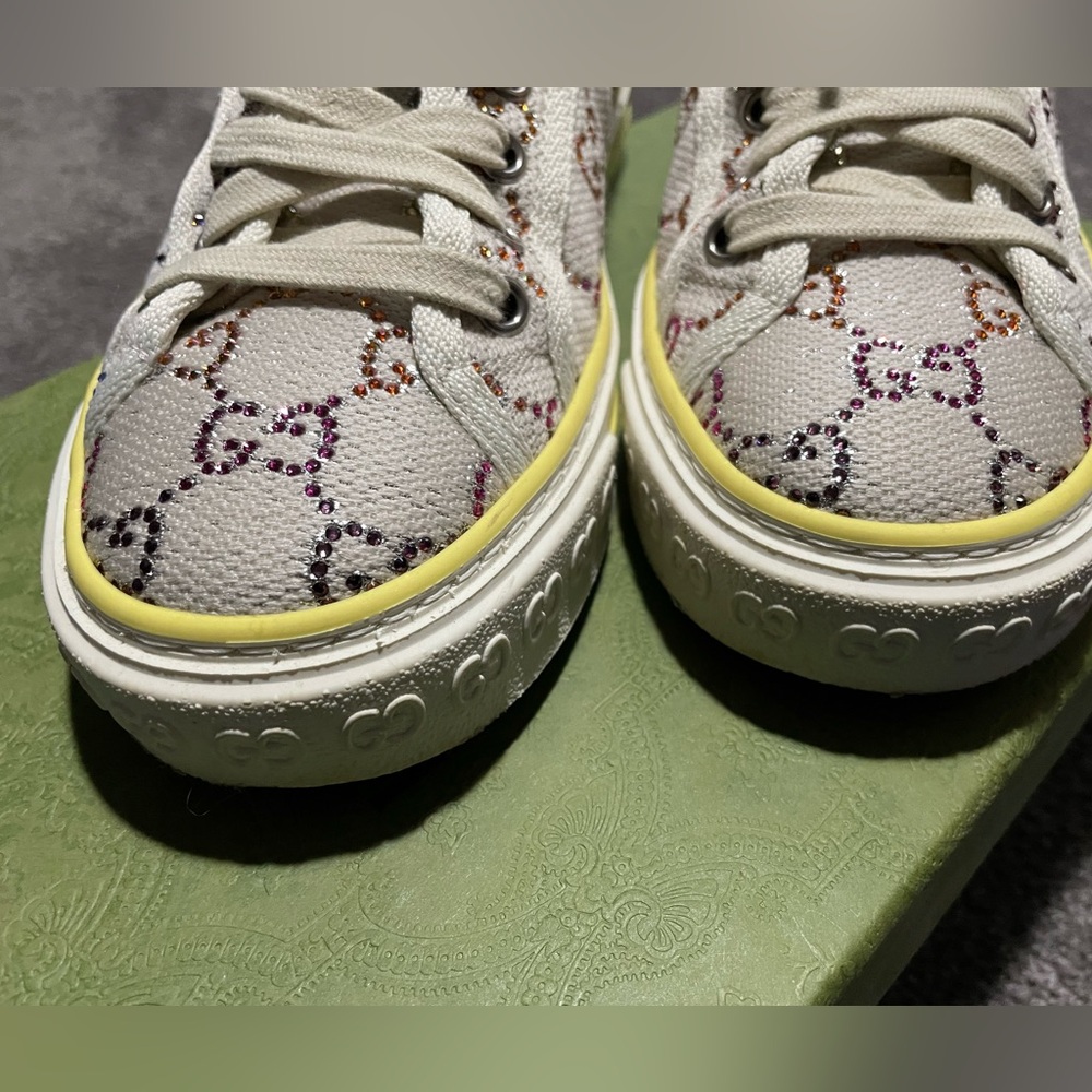 Gucci 1977 sparkle classic gg logo tennis shoes - Picture 12 of 16